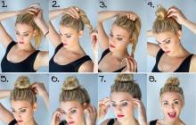 Children's hairstyle with two buns