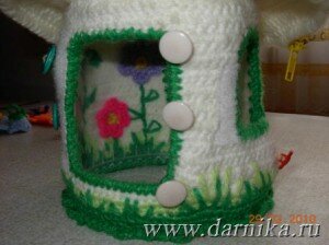 бесплатный мастер-класс вязаной развивающей игрушки "Грибок - теремок"