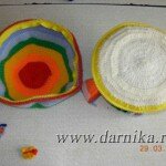 бесплатный мастер-класс вязаной развивающей игрушки "Грибок - теремок"