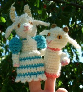 пальчиковые куклы для сказки "Волк и семеро козлят"