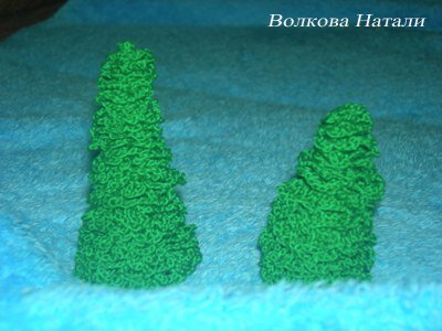 Елочки Натали по мастер-классу от Дарьи